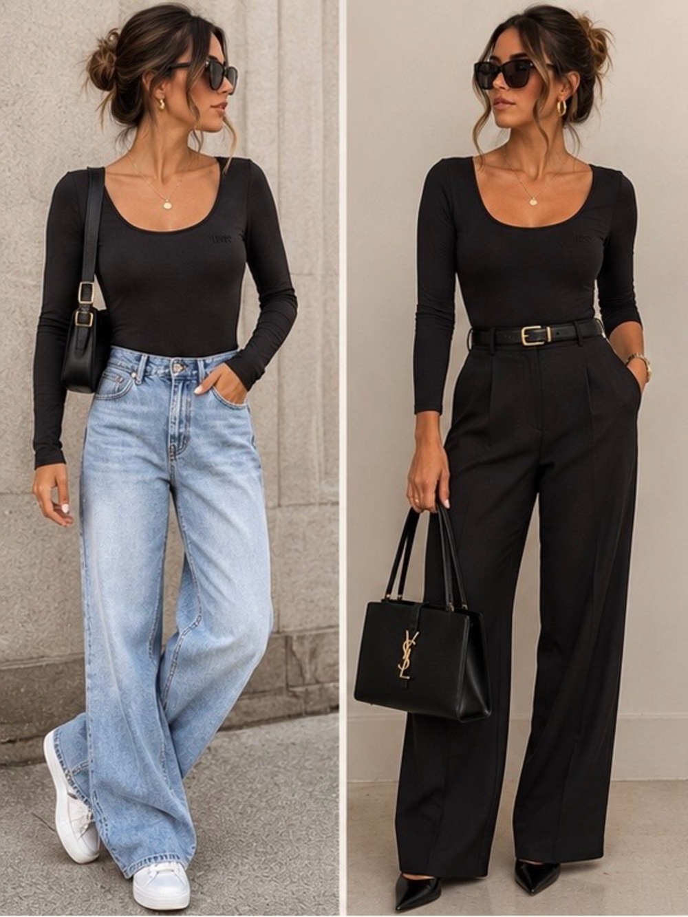 Levi's long-sleeve black bodysuit